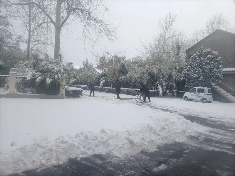 集團(tuán)機(jī)關(guān)支部開展掃雪除冰保暢通活動